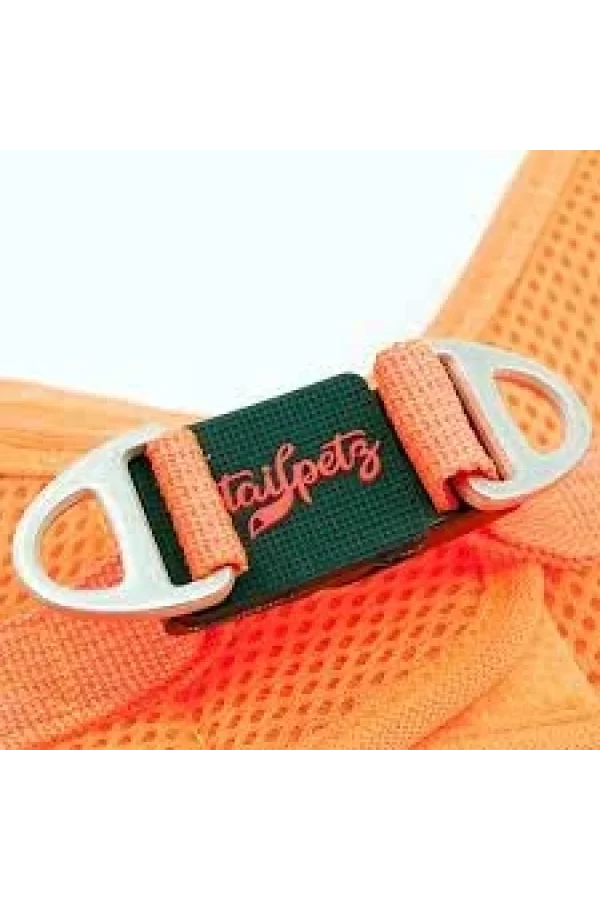 Tailpetz Air Mesh Köpek Göğüs Tasması Medium 44x48 cm Turuncu