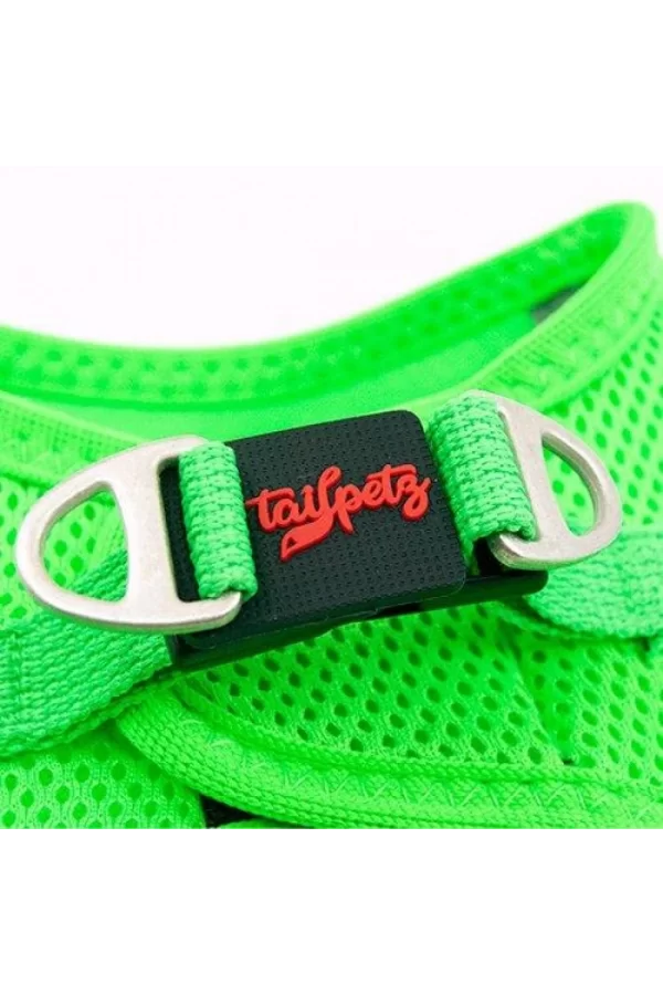 Tailpetz Air Mesh Köpek Göğüs Tasması XSmall 32x36 cm Neon Yeşil