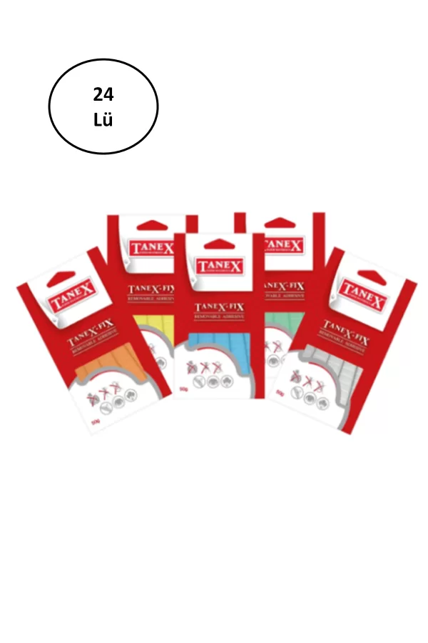 Tanex Fix Yapıştırıcı Beyaz Renk 50gr 24lü