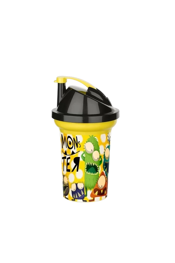Tedy Pipetli Çocuk Içecek Bardağı Desenli Bardak 300ml