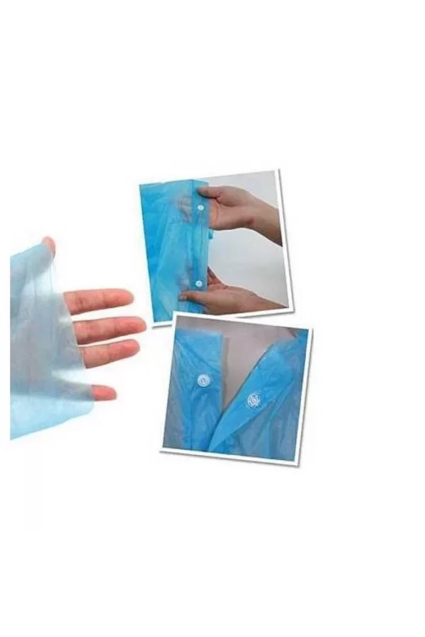 Tek Kullanımlık Çıtçıtlı Yağmurluk ( 5 Adet )