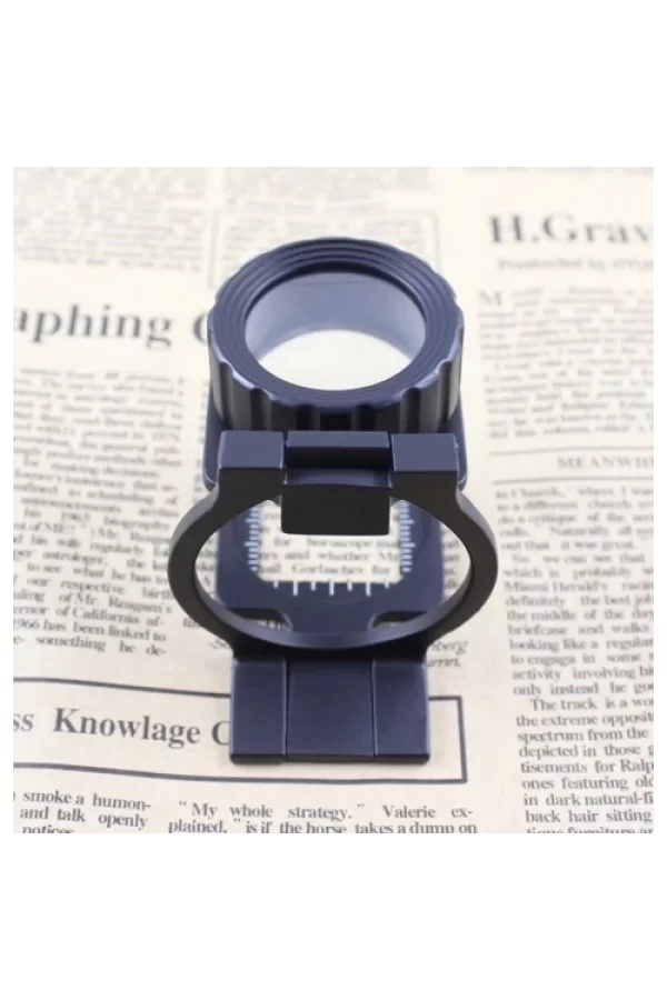 Tekstilciler Için  Kumaş Kontrolü Büyüteç,katlanan, Metal 15x Büyütme