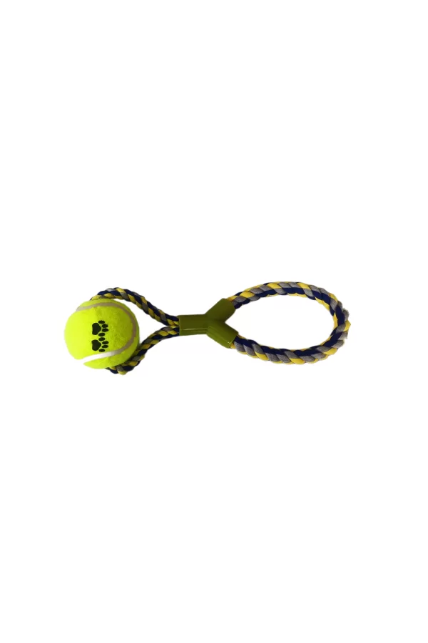Tenis Toplu Y Şekilli Köpek Oyuncağı 7-27 cm Mavi