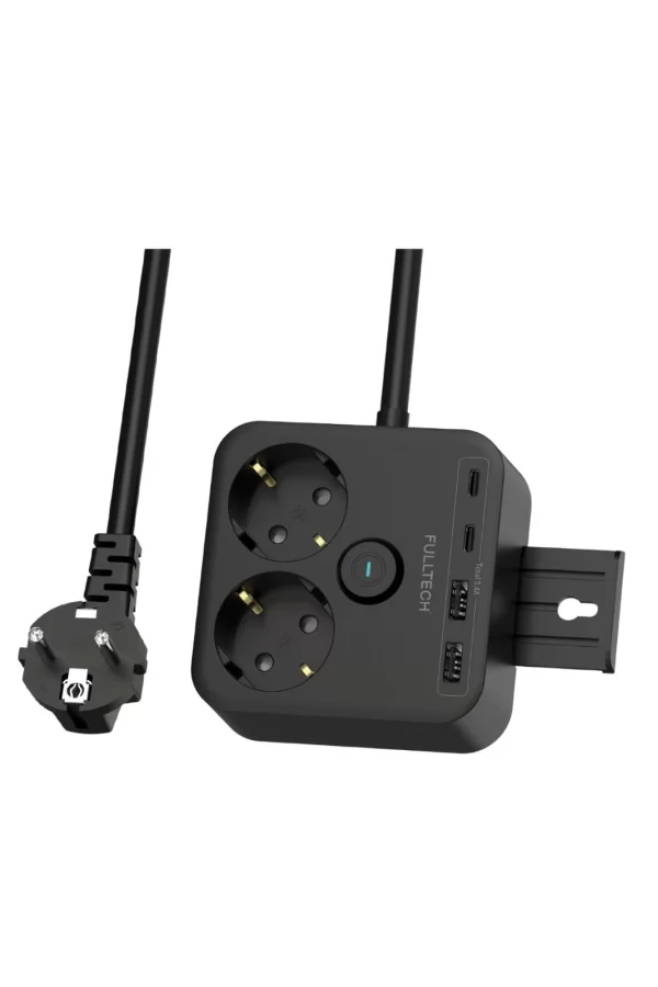 Termal Akım Korumalı Isıya Dayanıklı 2’li Du Tipi Priz 2x Usb 2x Type-c