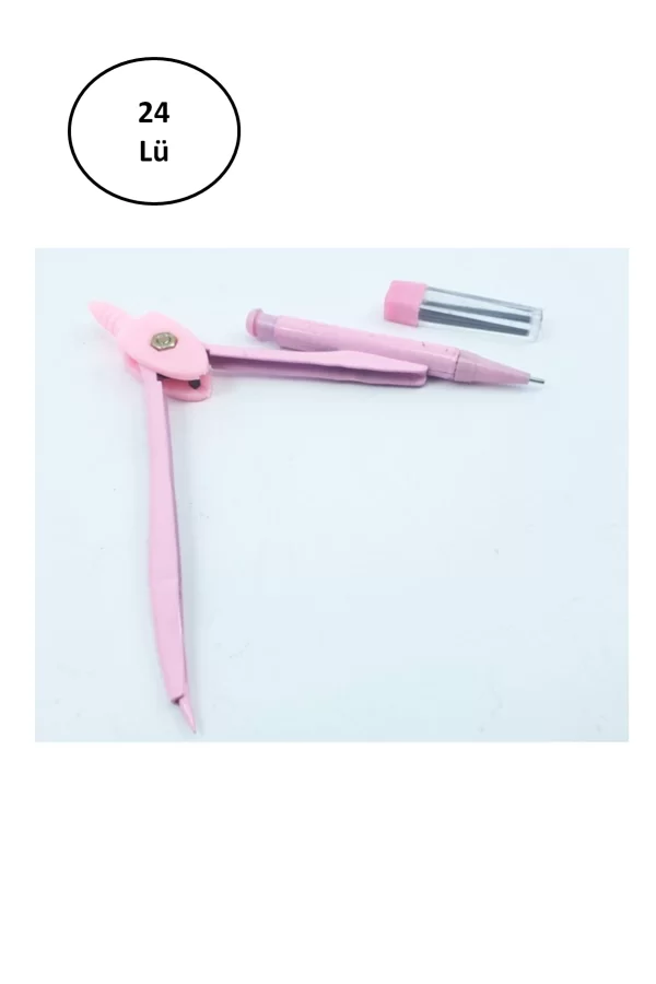Tgb Pembe Renk Metal Pergel 24lü