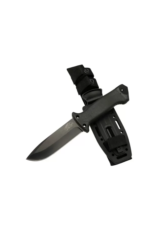 Tiger Tactical Htm 3321 A Siyah Outdoor / Survival Bıçak 27cm - Kauçuk Sap, Kılıflı, Kutulu