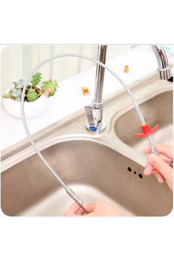 Tıkalı Lavabo Ve Gider Boruları Açma Aparatı  Kıskaçlı