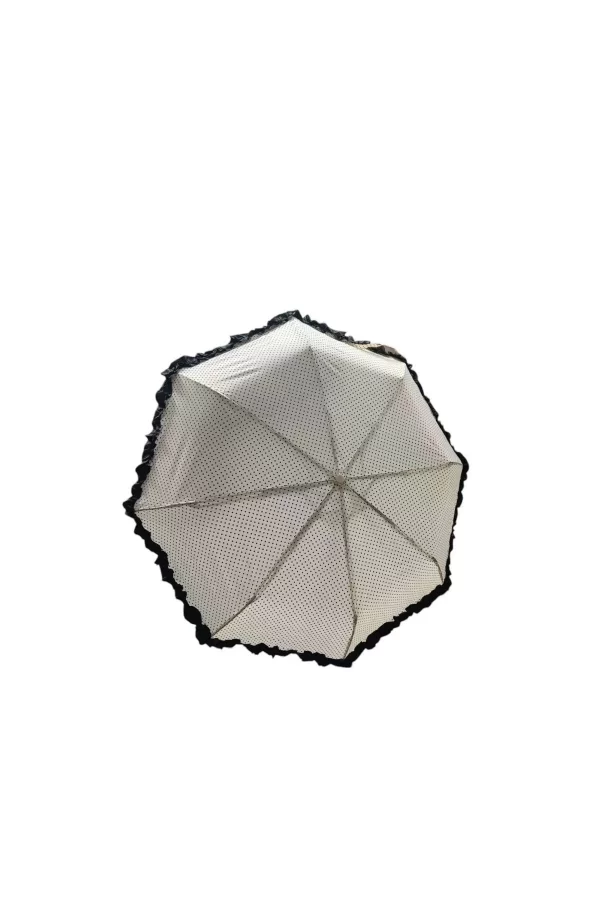 Tk-3665 Katlanır Otomatik Şemsiye 8 Telli Desenli Fırfırlı
