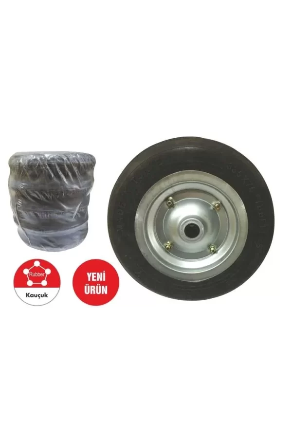 Tkr 001 El Arabası Tekeri Dolgu Teker Burçlu