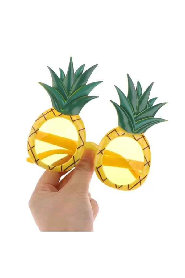 Tropikal Hawaii Ananas Şekilli Parti Gözlüğü 9.5 X 14 Cm