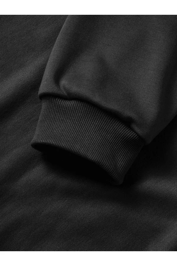 Luz&Pos Üç İplik Kapüşonlu 10 Kasıma Özel Sweatshirt - Siyah