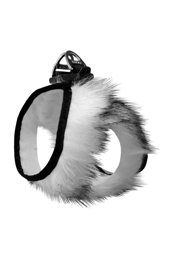 Üç Kilitli Peluş Kedi Köpek Göğüs Tasması 28-34 cm X-Small Kırçıl