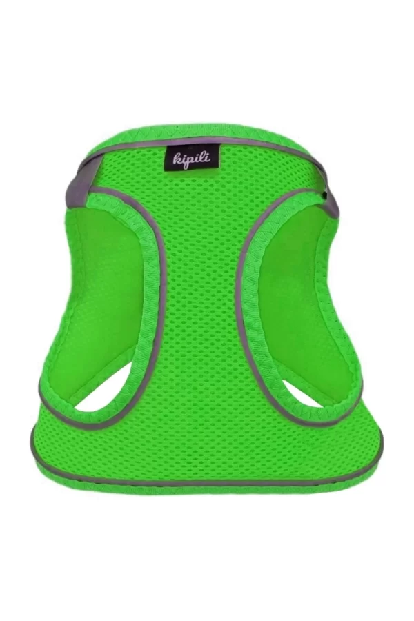 Üç Kilitli Sportif Kedi Köpek Göğüs Tasması 24-28 cm XX-Small Yeşil