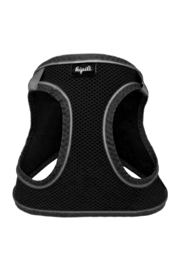 Üç Kilitli Sportif Kedi Köpek Göğüs Tasması 30-38 cm Small Siyah