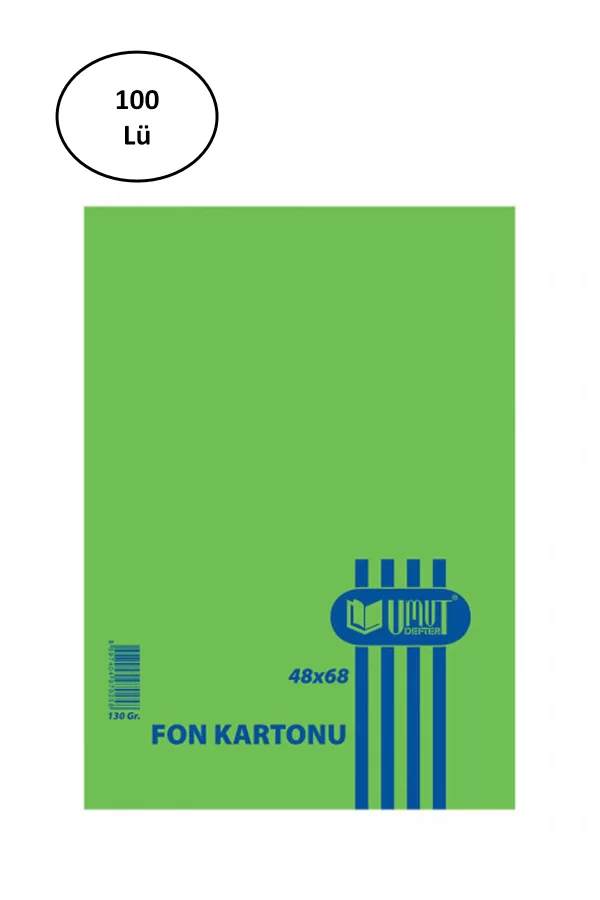 Umut Fon Kartonu 48*68 130 Gr Koyu Yeşil 100 lü
