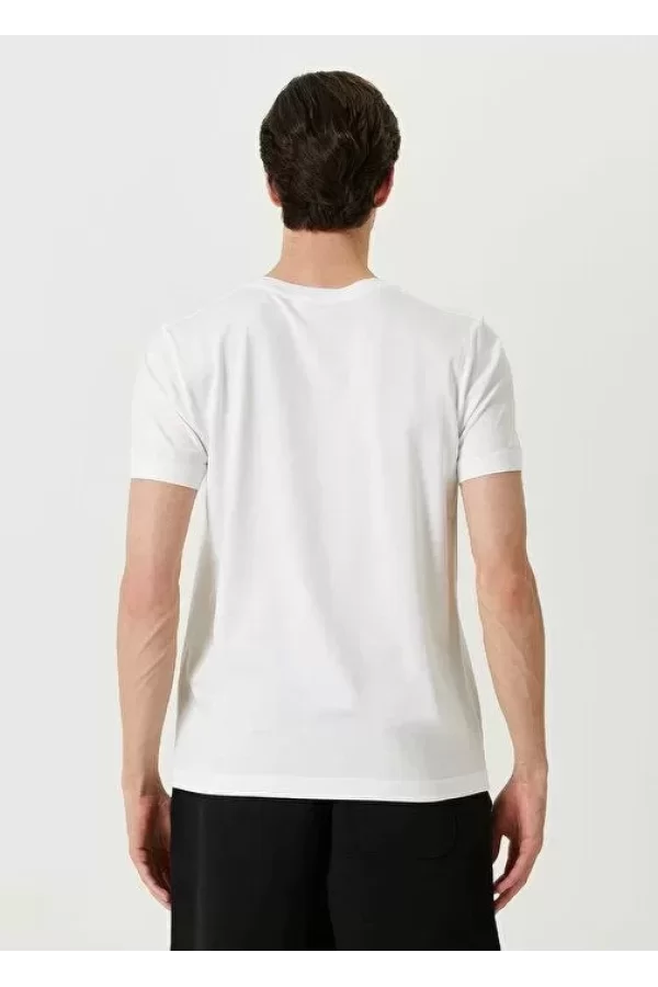 Unisex Basic Bisiklet Yaka Regular T-Shirt - Beyaz