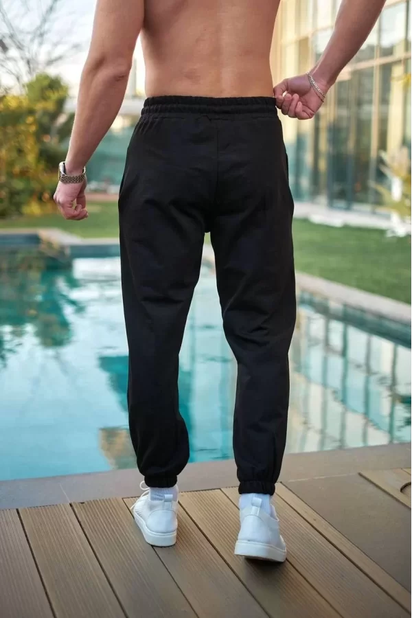 Luz&Pos Unisex Basic Eşofman Altı - Siyah