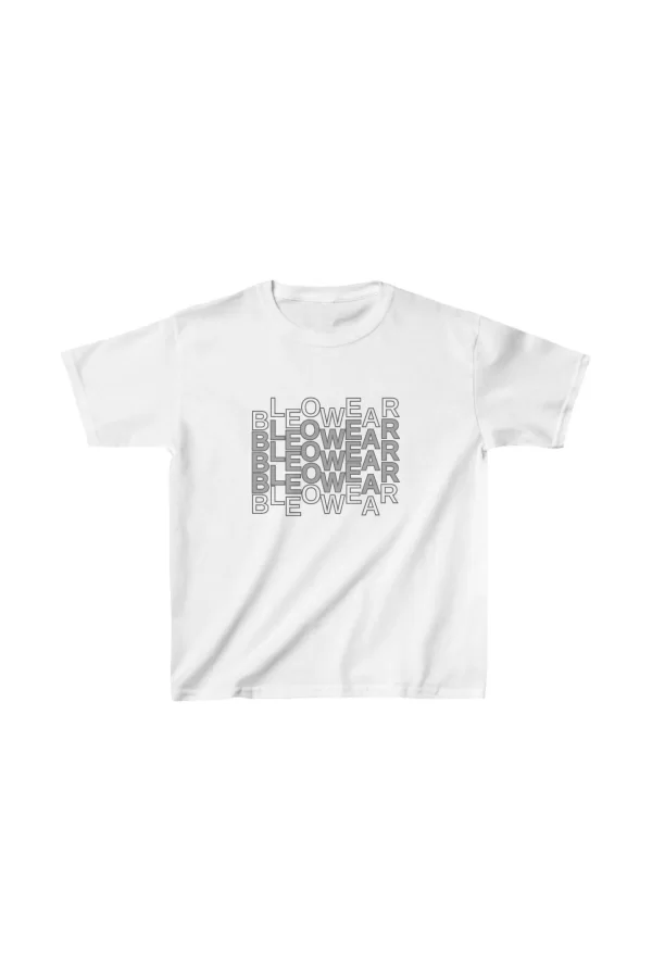 Luz&Pos Unisex Çocuk Baskılı T-shirt - Beyaz