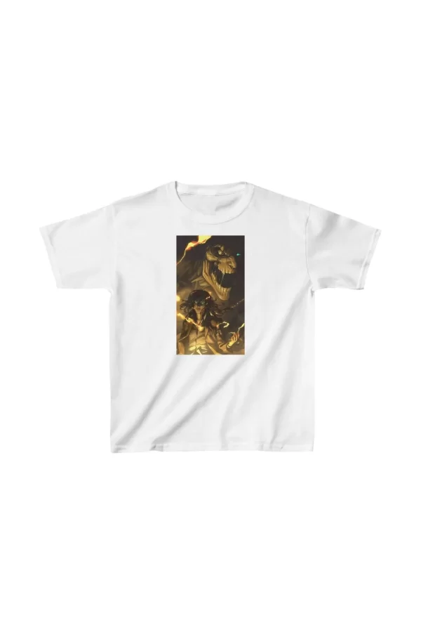 Luz&Pos Unisex Çocuk Baskılı T-shirt - Beyaz