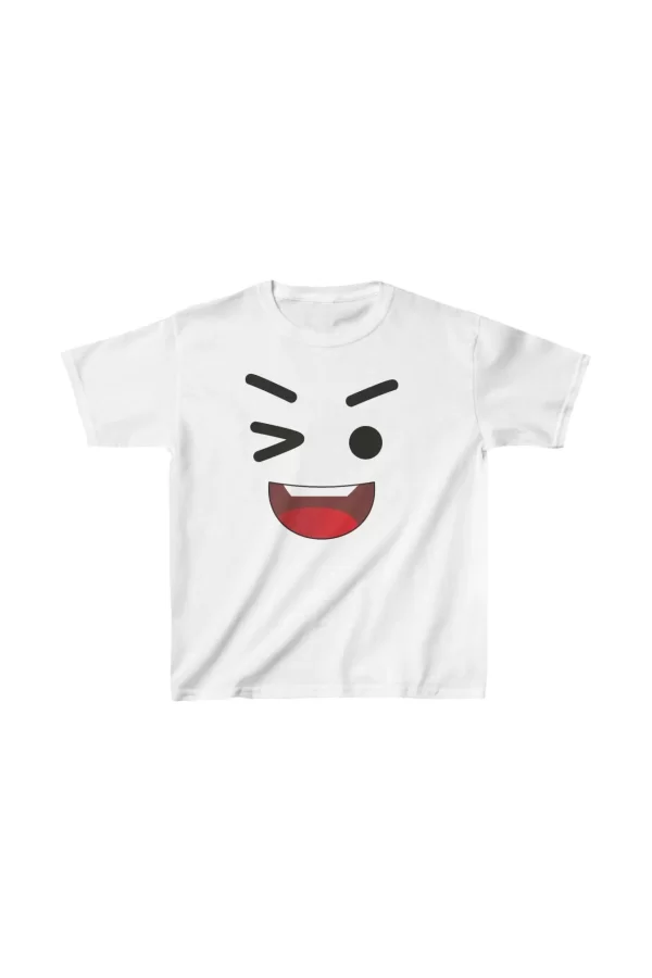 Luz&Pos Unisex Çocuk Baskılı T-shirt - Beyaz