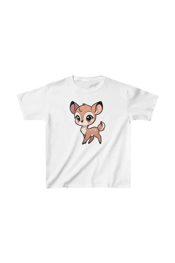 Luz&Pos Unisex Çocuk Baskılı T-shirt - Beyaz