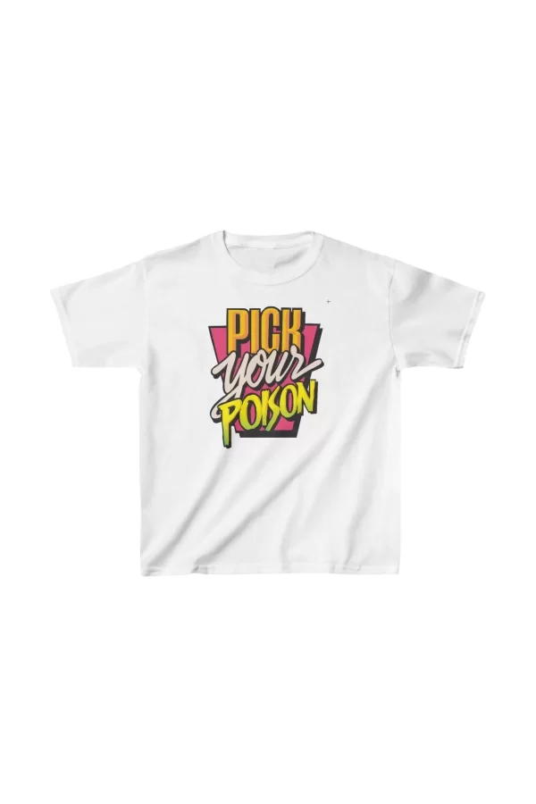 Luz&Pos Unisex Çocuk Baskılı T-shirt - Beyaz