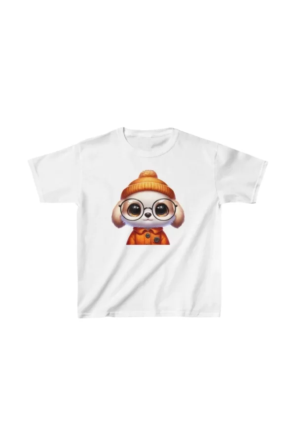 Luz&Pos Unisex Çocuk Baskılı T-shirt - Beyaz