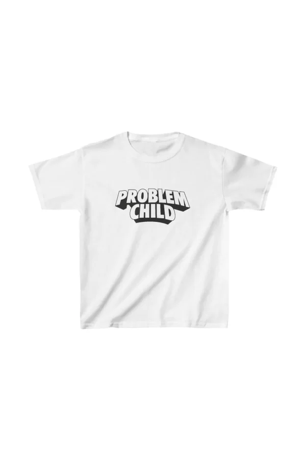 Luz&Pos Unisex Çocuk Baskılı T-shirt - Beyaz