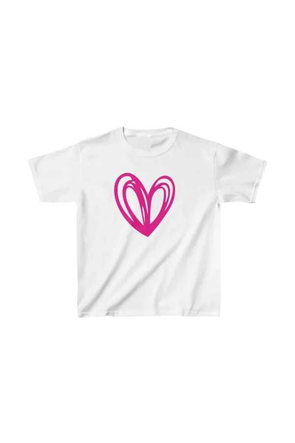 Luz&Pos Unisex Çocuk Baskılı T-shirt - Beyaz