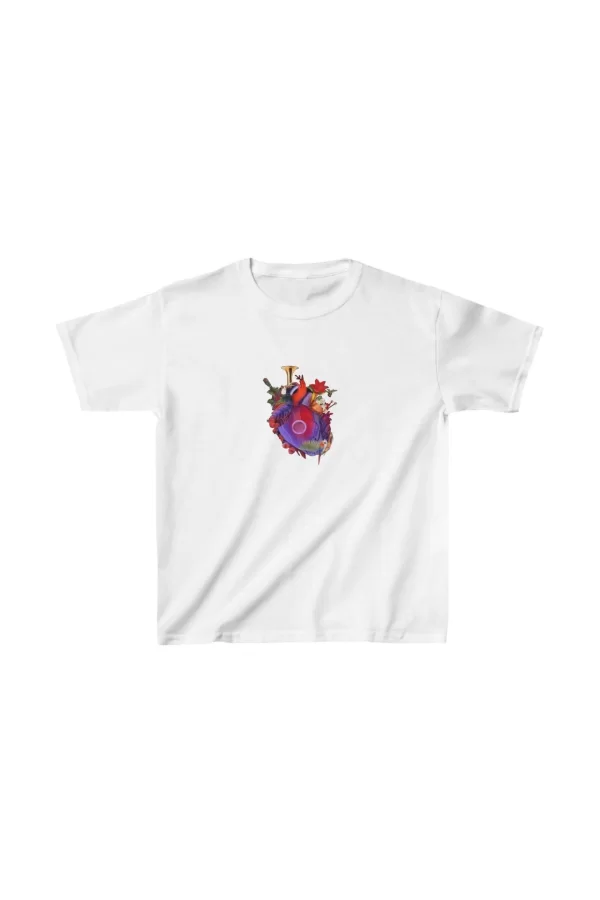 Luz&Pos Unisex Çocuk Baskılı T-shirt - Beyaz