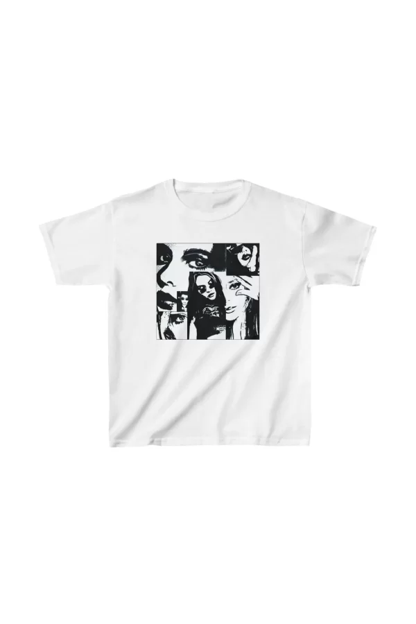 Luz&Pos Unisex Çocuk Baskılı T-shirt - Beyaz