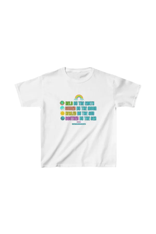 Luz&Pos Unisex Çocuk Baskılı T-shirt - Beyaz