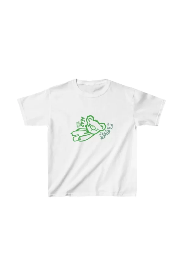 Luz&Pos Unisex Çocuk Baskılı T-shirt - Beyaz