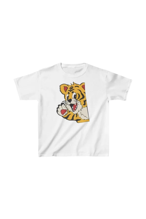 Luz&Pos Unisex Çocuk Baskılı T-shirt - Beyaz