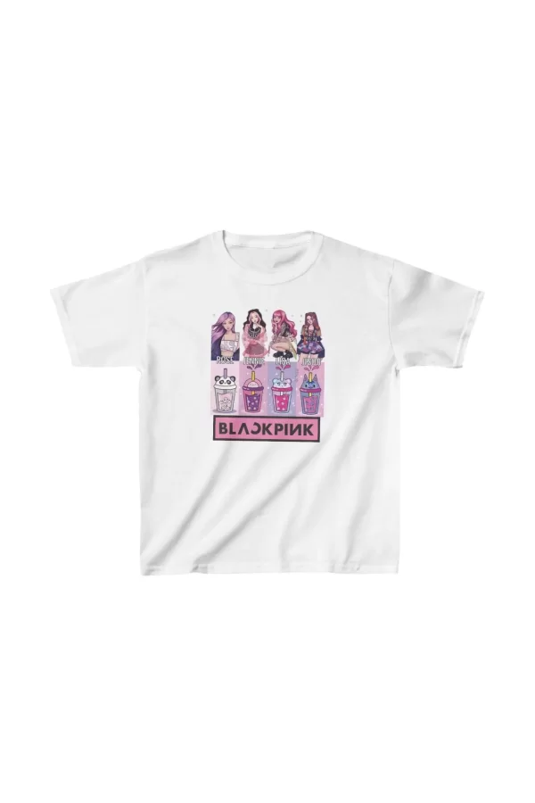 Luz&Pos Unisex Çocuk Baskılı T-shirt - Beyaz