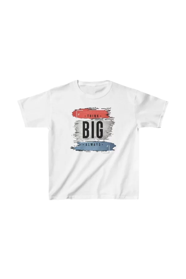 Luz&Pos Unisex Çocuk Baskılı T-shirt - Beyaz