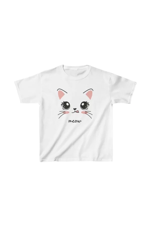 Luz&Pos Unisex Çocuk Baskılı T-shirt - Beyaz