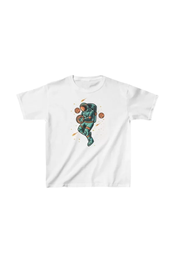 Luz&Pos Unisex Çocuk Baskılı T-shirt - Beyaz