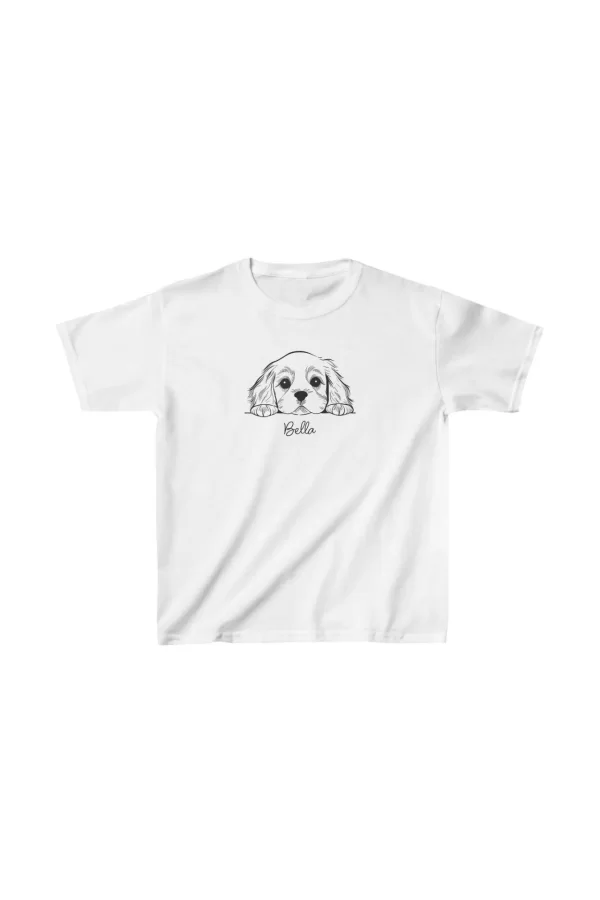 Luz&Pos Unisex Çocuk Baskılı T-shirt - Beyaz