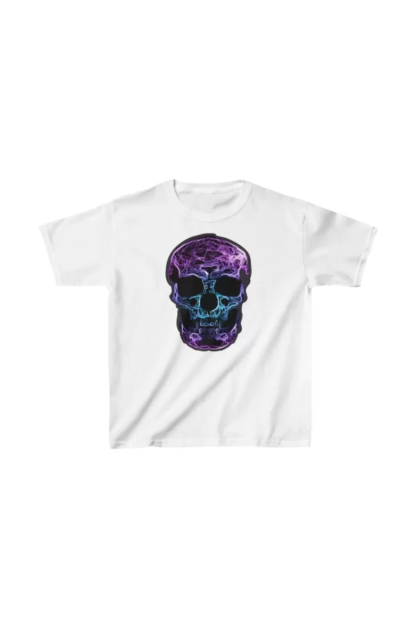 Luz&Pos Unisex Çocuk Baskılı T-shirt - Beyaz