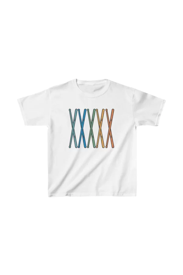 Luz&Pos Unisex Çocuk Baskılı T-shirt - Beyaz
