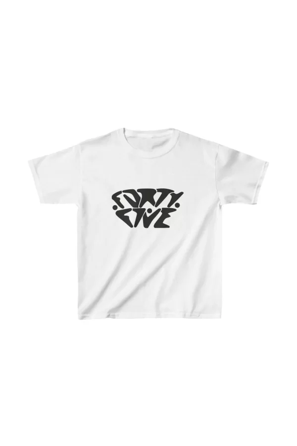 Luz&Pos Unisex Çocuk Baskılı T-shirt - Beyaz