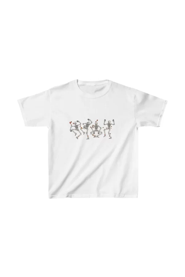 Luz&Pos Unisex Çocuk Baskılı T-shirt - Beyaz