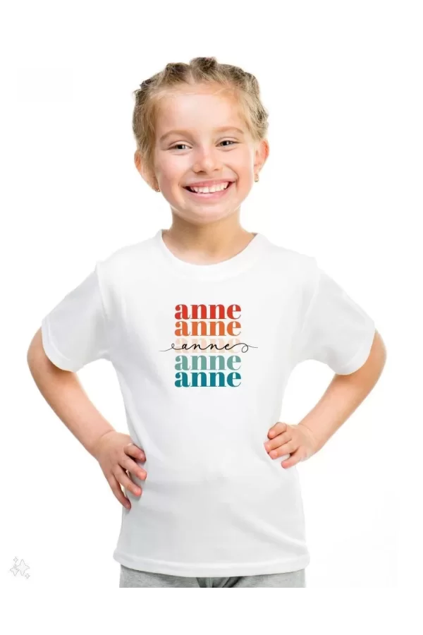 Luz&Pos Unisex Çocuk Baskılı T-shirt - Beyaz