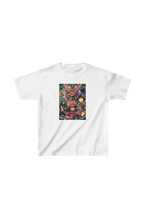 Luz&Pos Unisex Çocuk Baskılı T-shirt - Beyaz