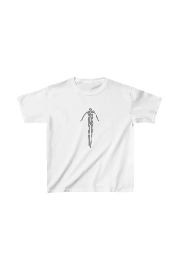 Luz&Pos Unisex Çocuk Baskılı T-shirt - Beyaz