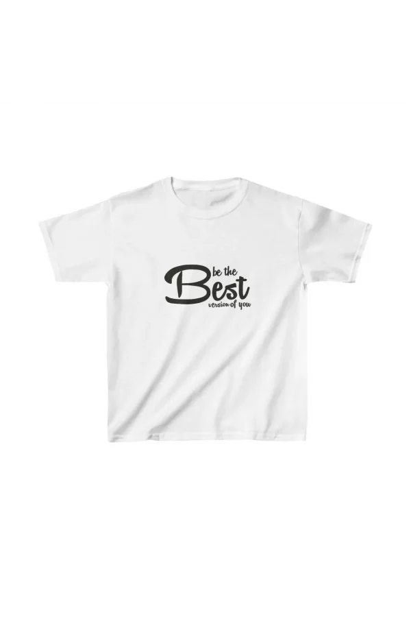 Luz&Pos Unisex Çocuk Baskılı T-shirt - Beyaz