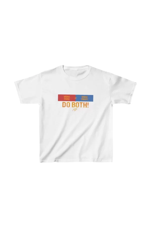 Luz&Pos Unisex Çocuk Baskılı T-shirt - Beyaz
