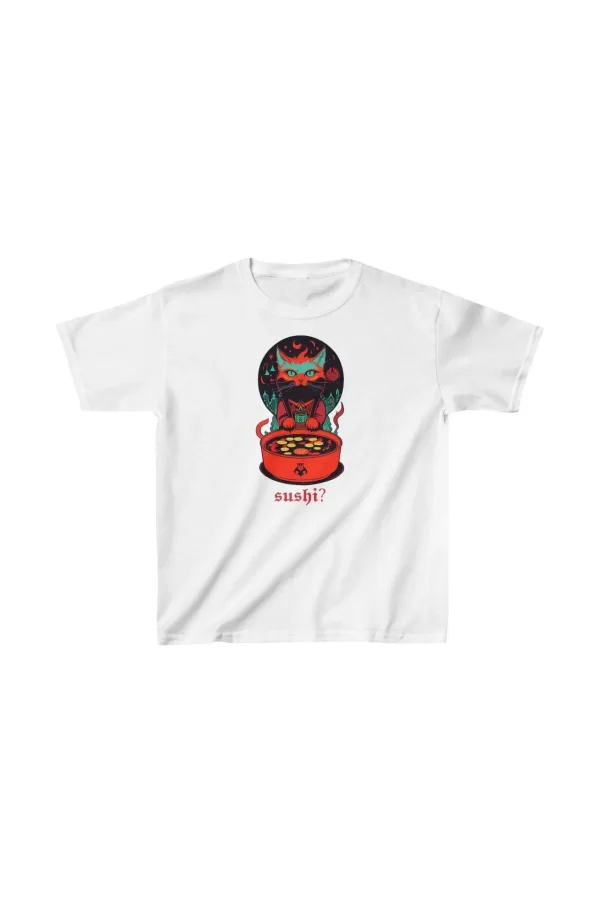 Luz&Pos Unisex Çocuk Baskılı T-shirt - Beyaz