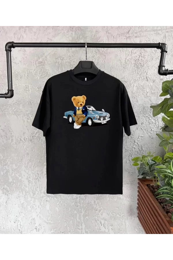 Luz&Pos Unisex Çocuk Baskılı T-shirt - Siyah